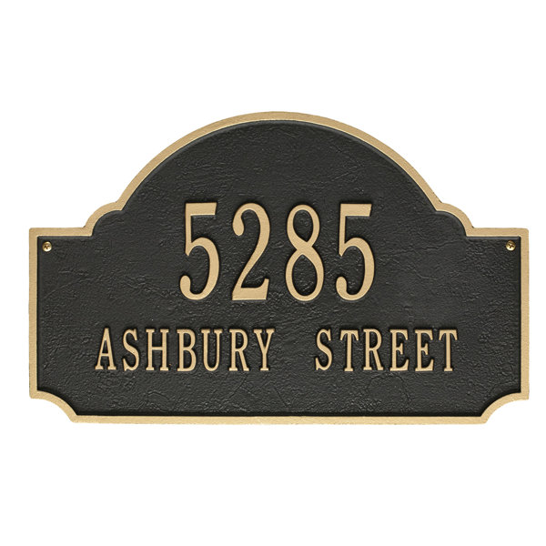 Double Sided Address Plaques Signs You ll Love Wayfair